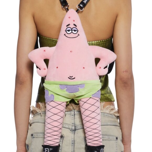 Discontinued Dolls Kill x Goofy Goober Patrick Star Backpack Dolls Kill x SpongeBob Patrick Star Fish Backpack - Pink main image 4